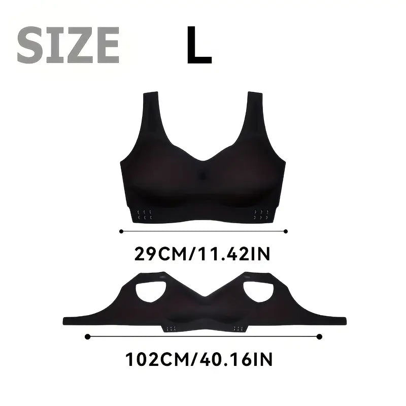 USB Rechargeable Smart Massage Hot Pad Bra, 1200mAh Lithium Battery | 5-Key Hidden Massage Cup Pad with 6 Massage Touch Points | 5 Realistic Hand Vibration Modes + 3-Speed Vibration Intensity Adjustment + Low Noise Design | 2-Level Constant Temperature