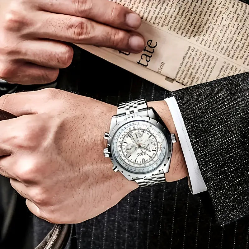 Light Luxury Suitable for Daily Gifts, Exquisite and Luxurious Men's Wristwatch