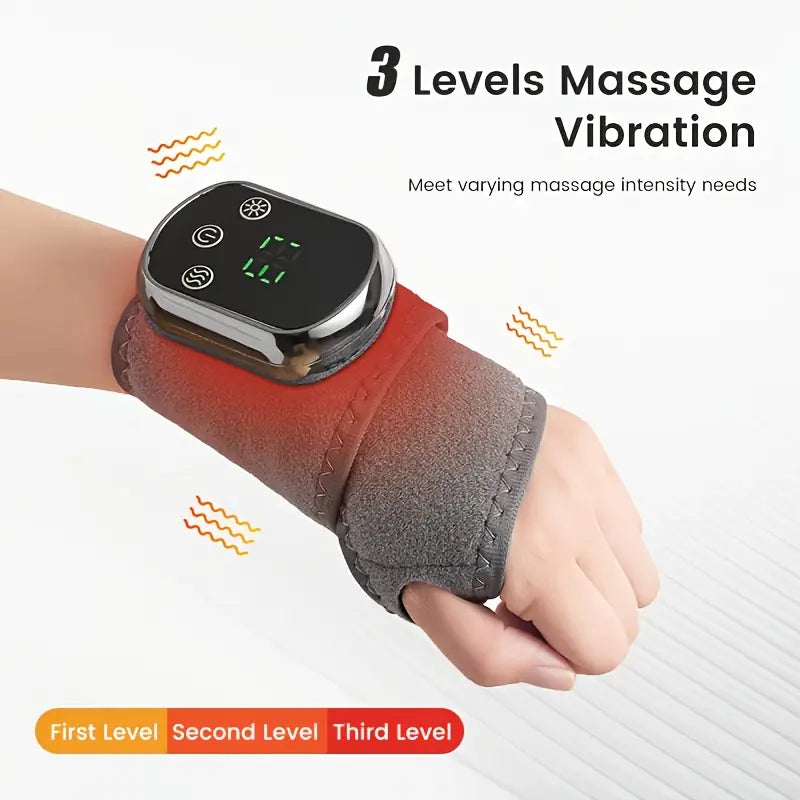 Wrist massager, vibration, hot compress, rechargeable portable, easy to use, simple operation