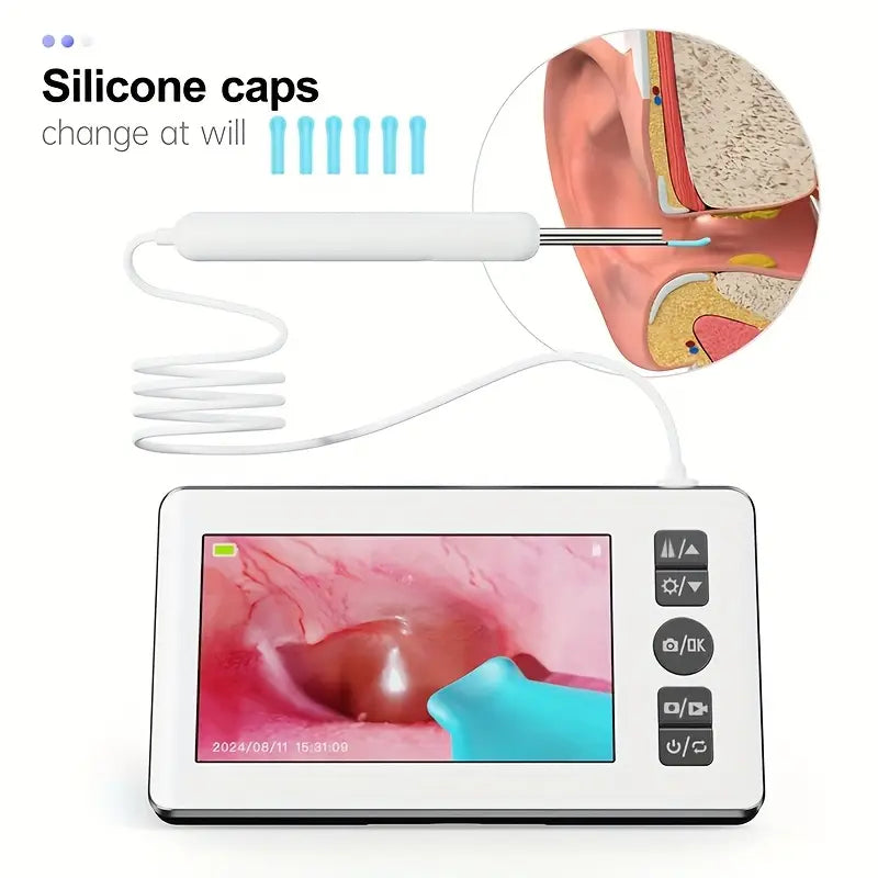 1pc Advanced Visual Ear Pick with 10.92cm IPS Screen, 1080P HD Endoscopic Camera, USB Rechargeable Lithium Polymer Battery, Portable Earwax Removal Tool with Camera and Recording Function