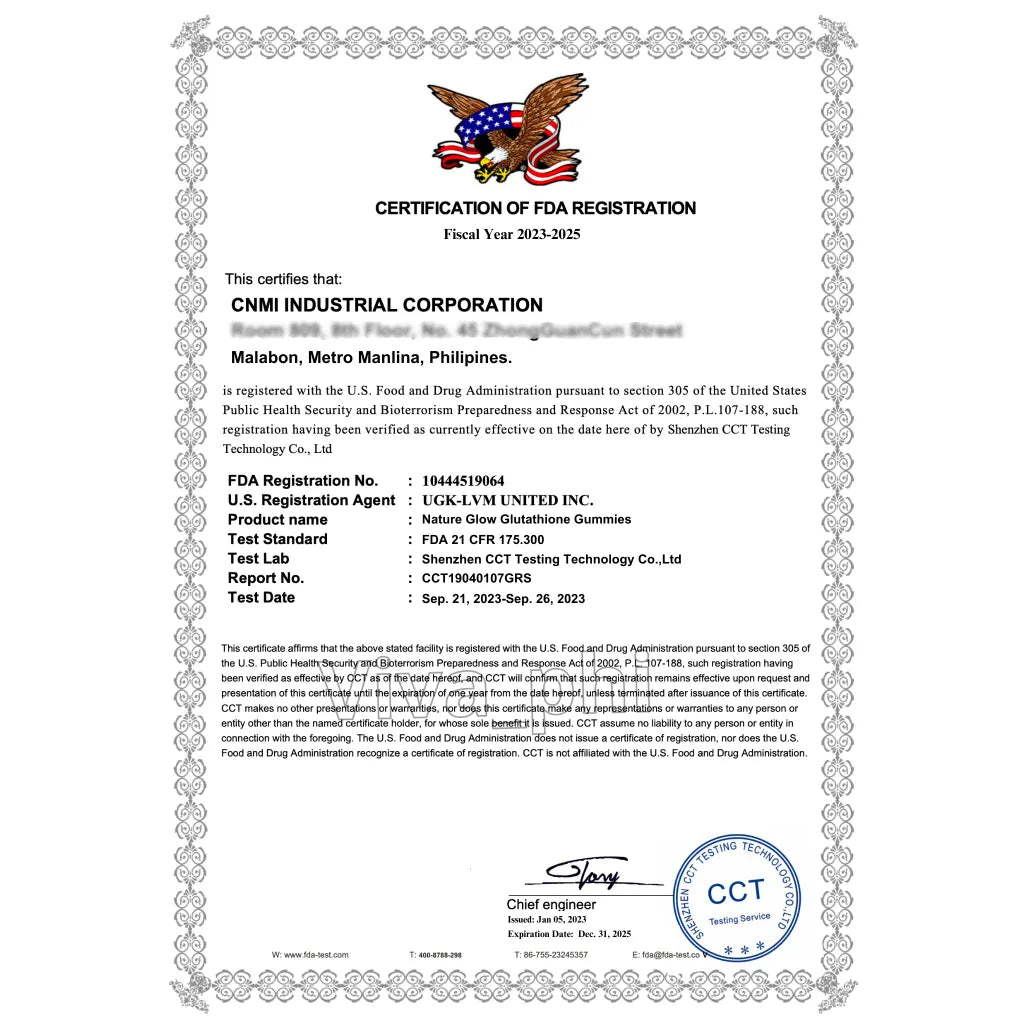 NATURE GLOW Glutathione Collagen Gummies Anti-Aging Whitening Skin Collagen Vitamins