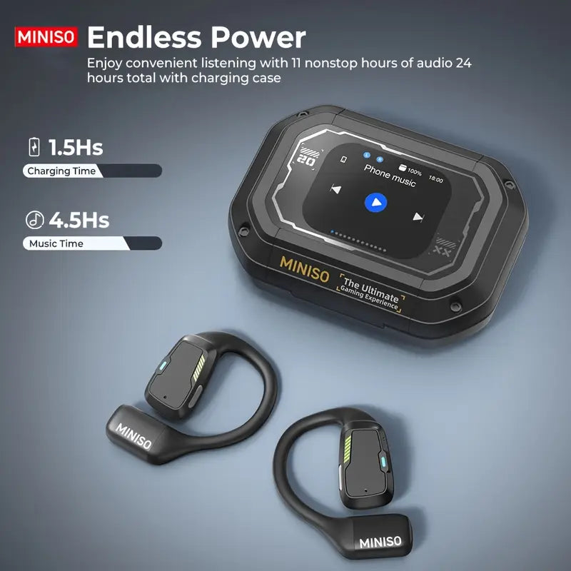 AI Translator Earbuds with 144 Language Real-Time Translation, Noise Cancelling Smart Headphones with Touch Control, Compatible for Travel,Gaming,Work,Fitness, Compatible with Smartphones (No Charger Included) Wired Earbuds For Iphone