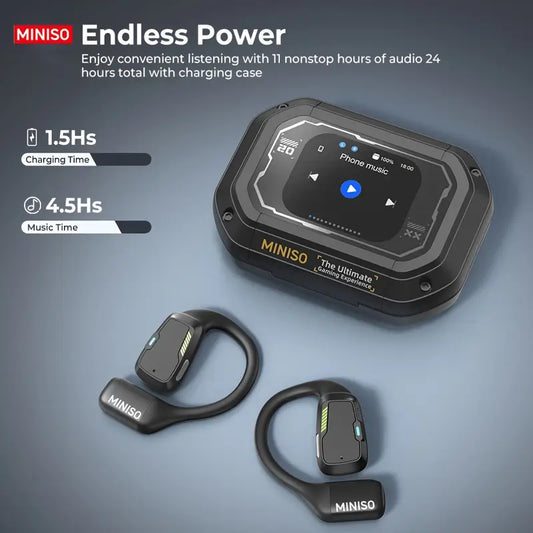 AI Translator Earbuds with 144 Language Real-Time Translation, Noise Cancelling Smart Headphones with Touch Control, Compatible for Travel,Gaming,Work,Fitness, Compatible with Smartphones (No Charger Included) Wired Earbuds For Iphone