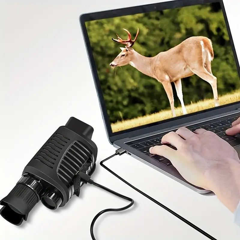 2.5K Infrared Night Vision Device, TF Card: Supports Up to 256GB, 10X Digital Zoom, Full Black Observation Distance: 0.5m~800m, Low Light Observation Distance: 0.5m~Infinite Range, 3W Infrared Lamp with Rechargeable Lithium Battery