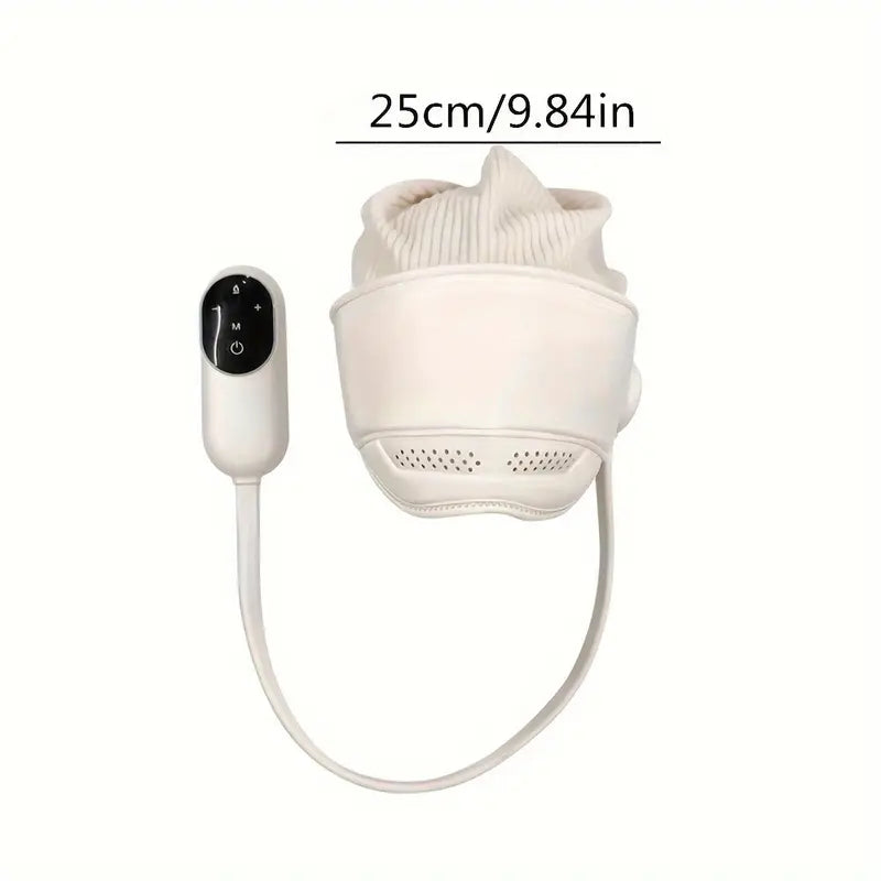 2-in-1 electric air compression vibrator, head massager scalp and eye massager release both hands to press the head electric wireless home head massager