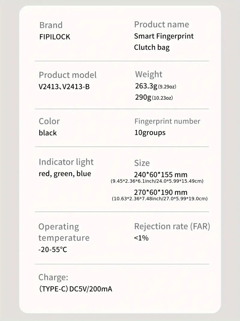 Unisex Fingerprint Lock Bag High Quality Genuine Leather Clutch Bag Smart Safe with Anti-theft function Finger print unlock gift for boyfriend