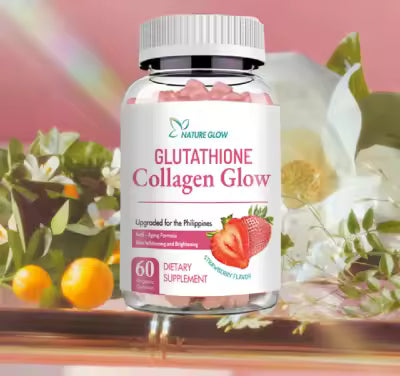 NATURE GLOW Glutathione Collagen Gummies Anti-Aging Whitening Skin Collagen Vitamins