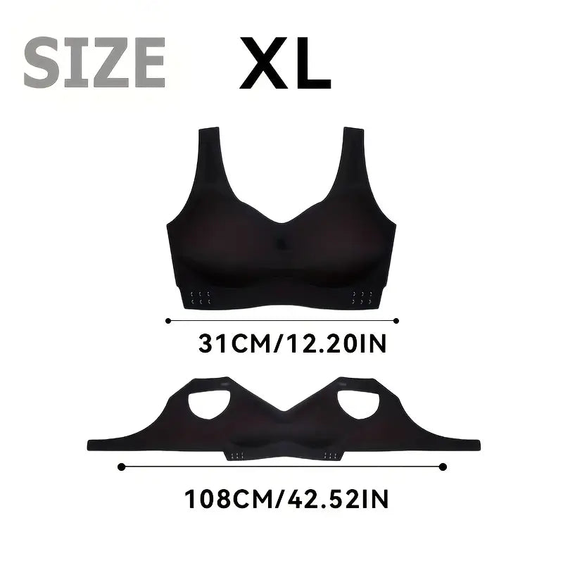 USB Rechargeable Smart Massage Hot Pad Bra, 1200mAh Lithium Battery | 5-Key Hidden Massage Cup Pad with 6 Massage Touch Points | 5 Realistic Hand Vibration Modes + 3-Speed Vibration Intensity Adjustment + Low Noise Design | 2-Level Constant Temperature