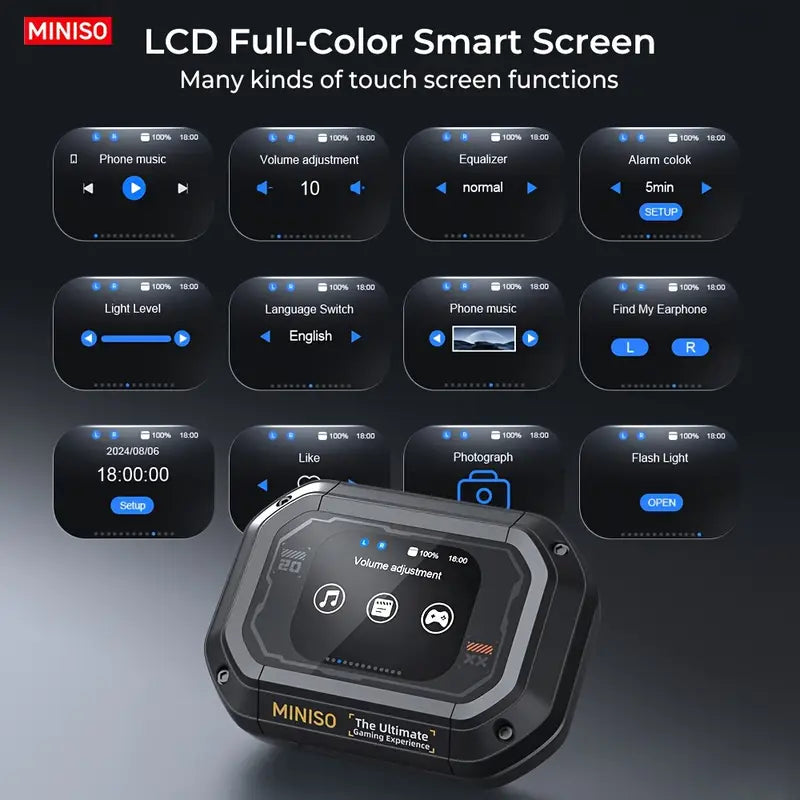 AI Translator Earbuds with 144 Language Real-Time Translation, Noise Cancelling Smart Headphones with Touch Control, Compatible for Travel,Gaming,Work,Fitness, Compatible with Smartphones (No Charger Included) Wired Earbuds For Iphone