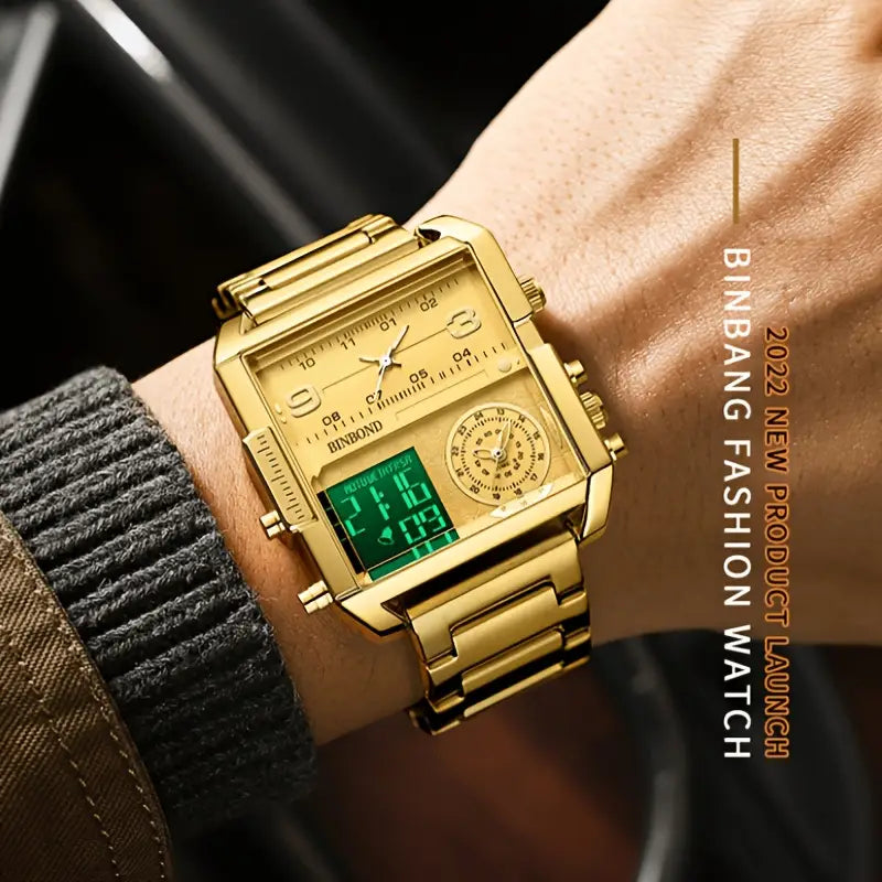 Men's Cool Large Dial Multifunctional Sports Quartz Watch